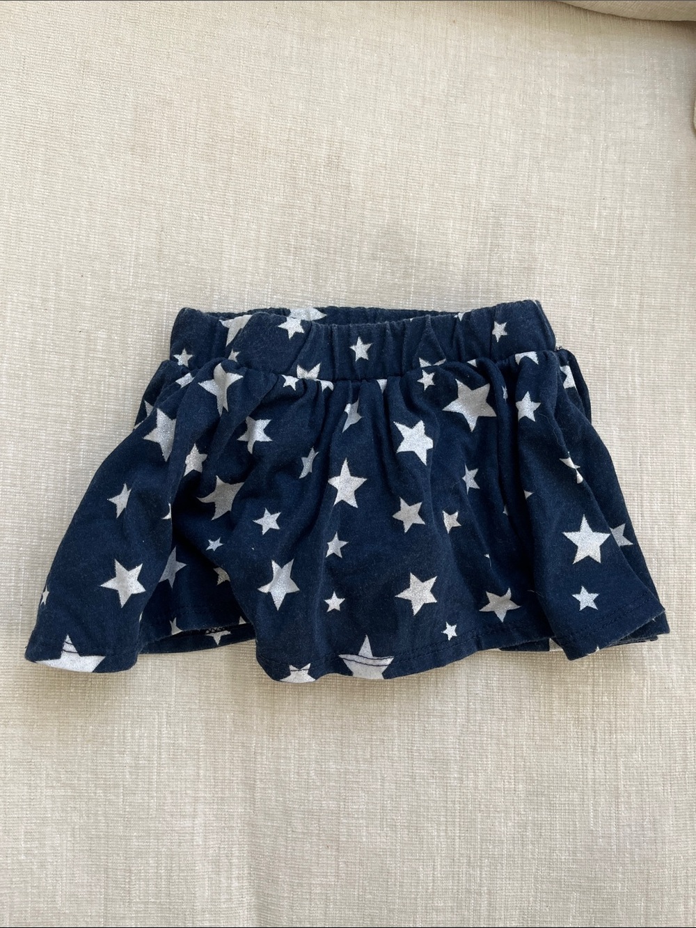 3 = $15 - Kids Navy Star Print Skirt - Unbranded